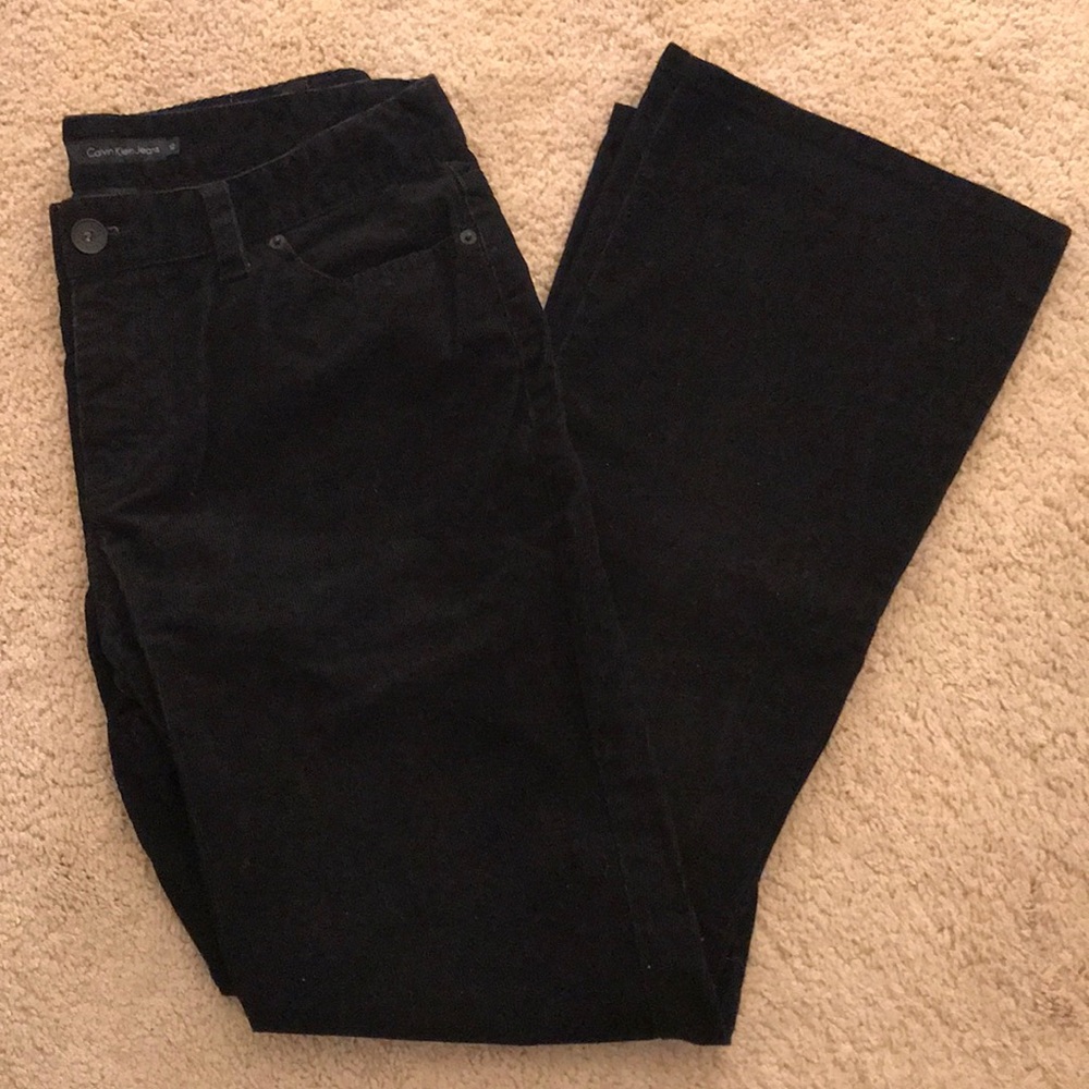 Calvin Klein black corduroy jeans - size 12